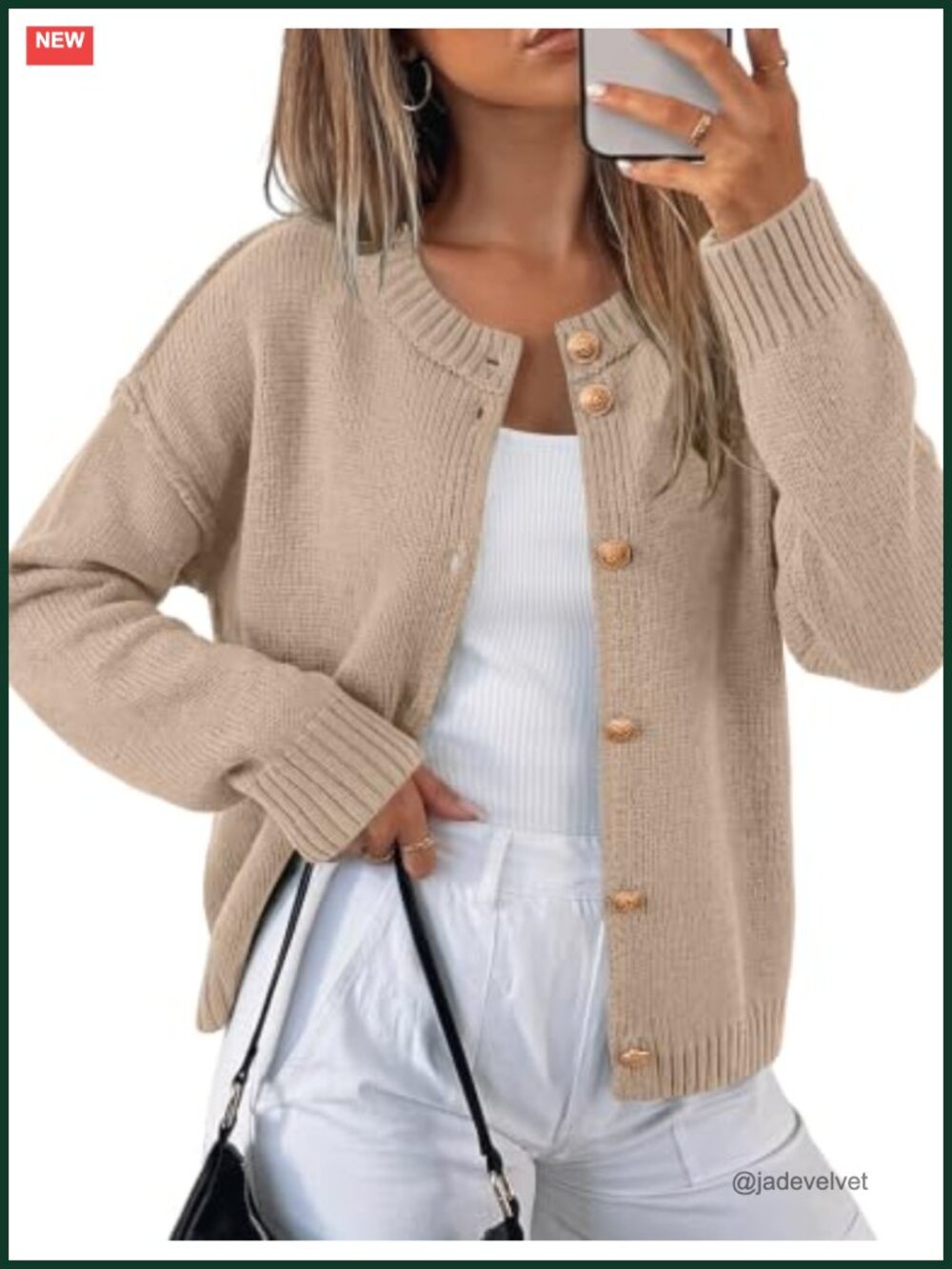 Chunky Knit Cardigan Oversized Long Sleeve Button Up Fall Winter Cozy